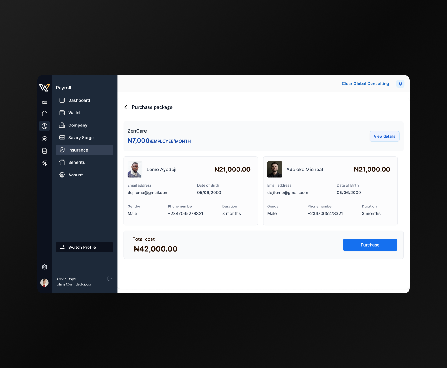 Employee Screen 9